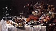 Pieter Claesz Still Life with Turkey Pie Sweden oil painting artist